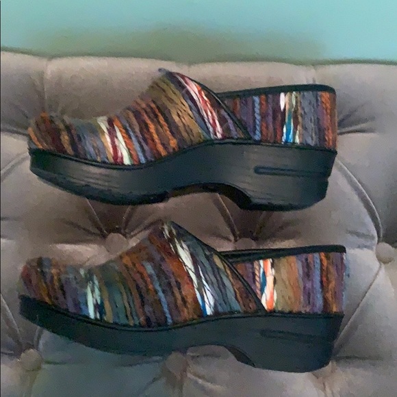 Dansko Clogs with Fabric Design - Picture 3 of 7